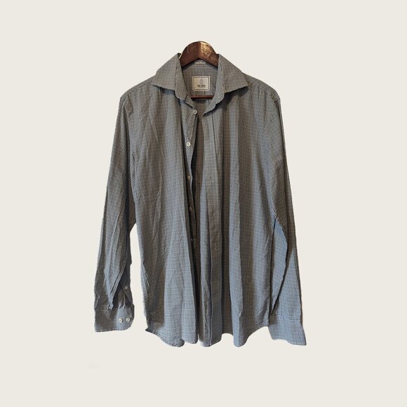 TODD SNYDER - Classic check shirt - Sz 15.5 - Picture 1 of 9